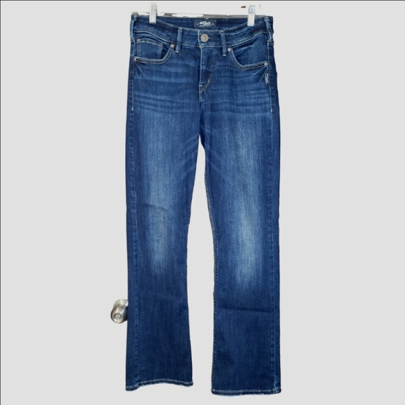 Silver jeans Avery slim boot medium wash mid rise jeans w28 l31 - Picture 1 of 9